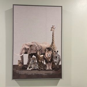Animal canvas portrait - perfect for nursery!